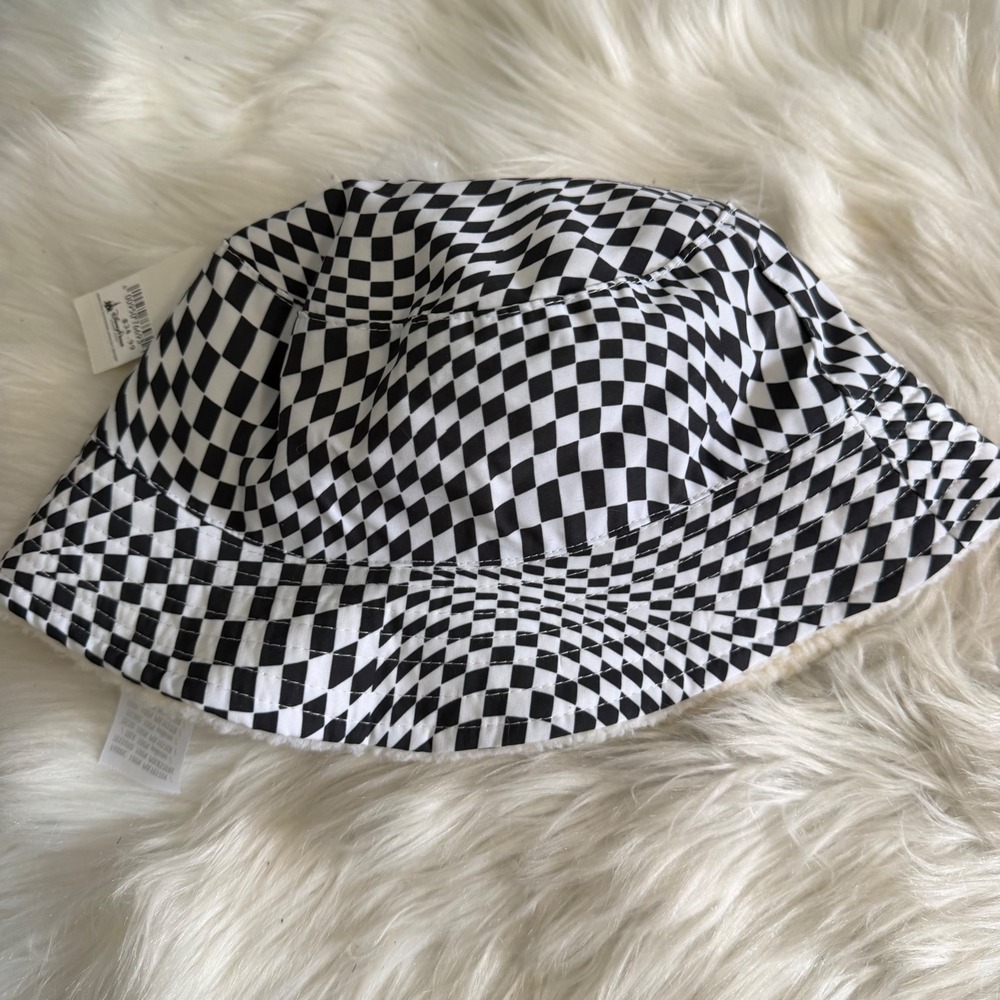 NWT - Disney Parks - Alice in Wonderland White Rabbit Checkered Bucket Hat - Picture 4 of 8